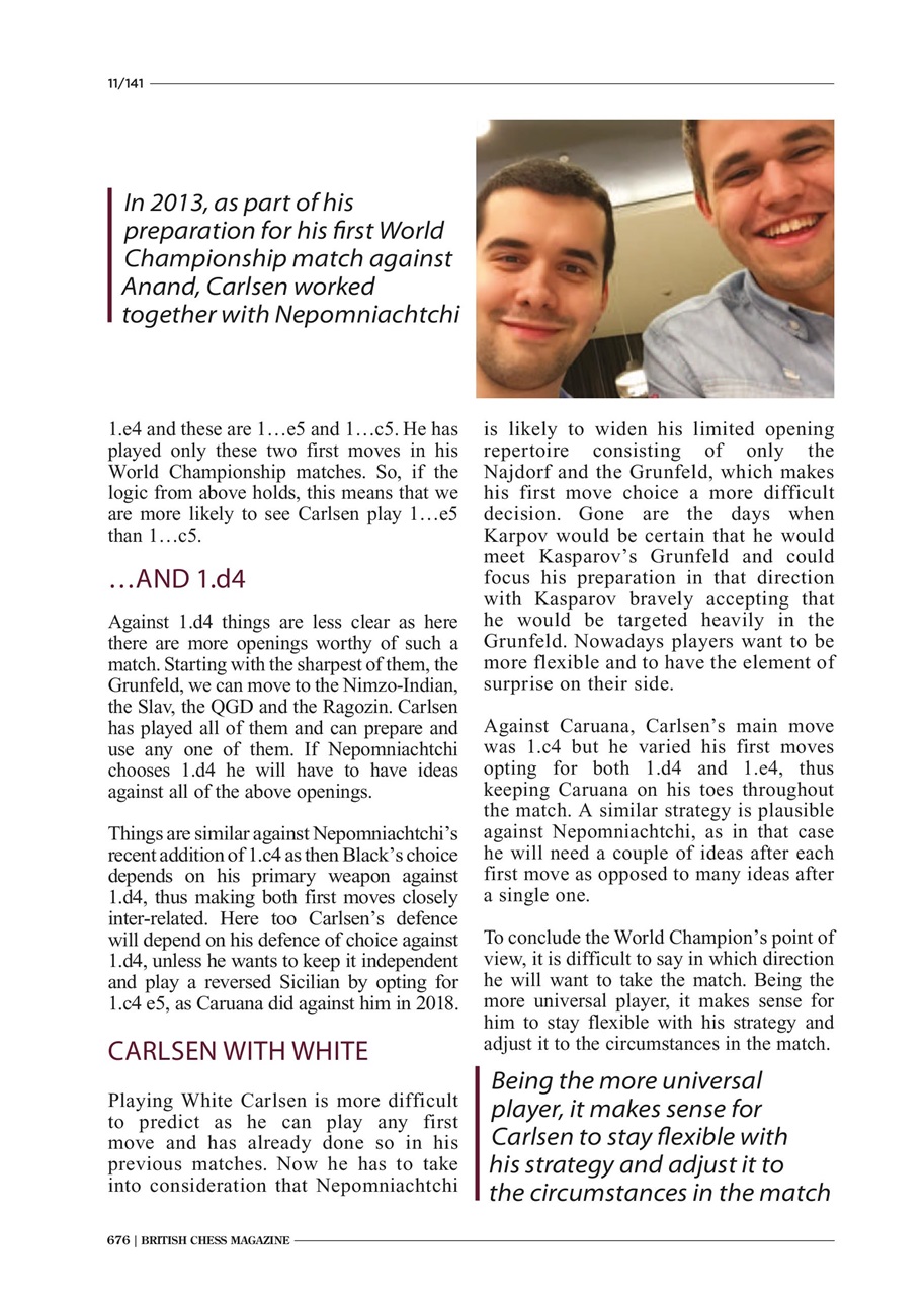 British Chess Magazine Preview Pages