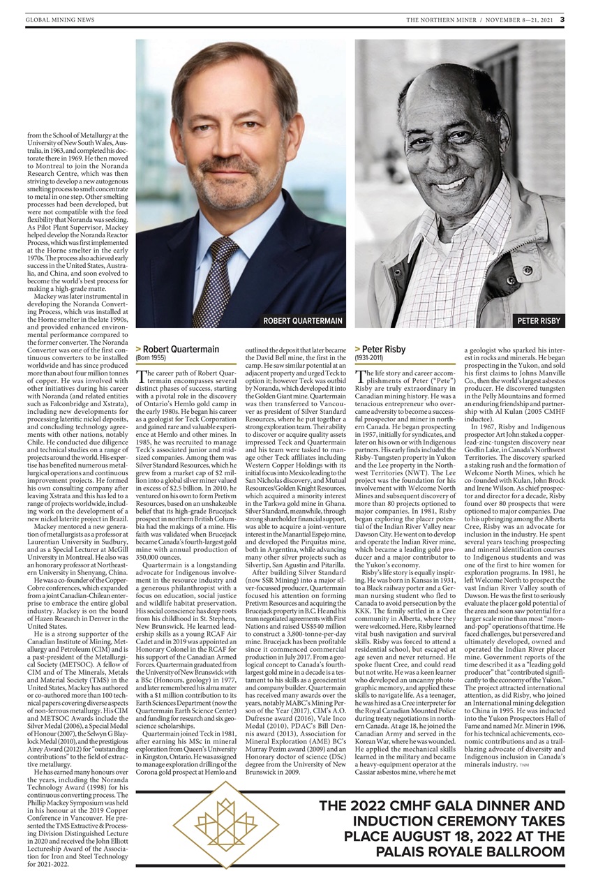 The Northern Miner Preview Pages