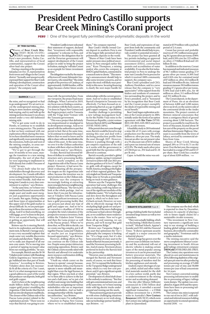 The Northern Miner Preview Pages