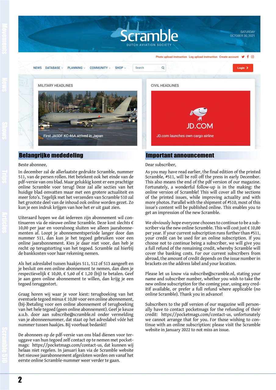 Scramble Magazine Preview Pages