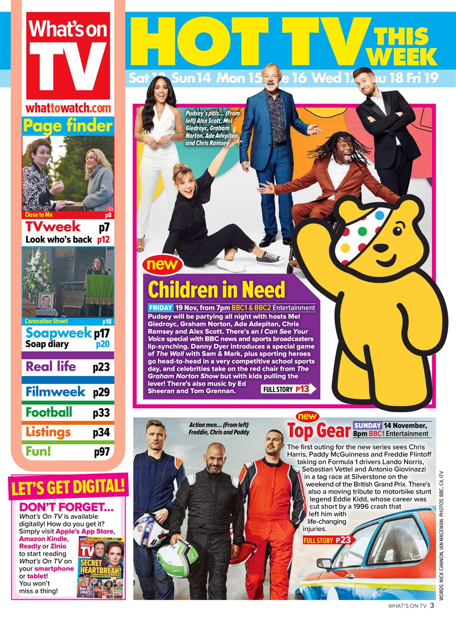 What's on TV Preview Pages