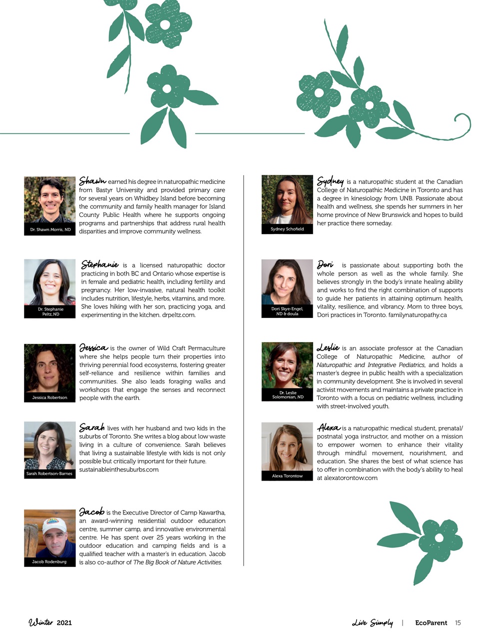 Ecoparent Magazine Preview Pages