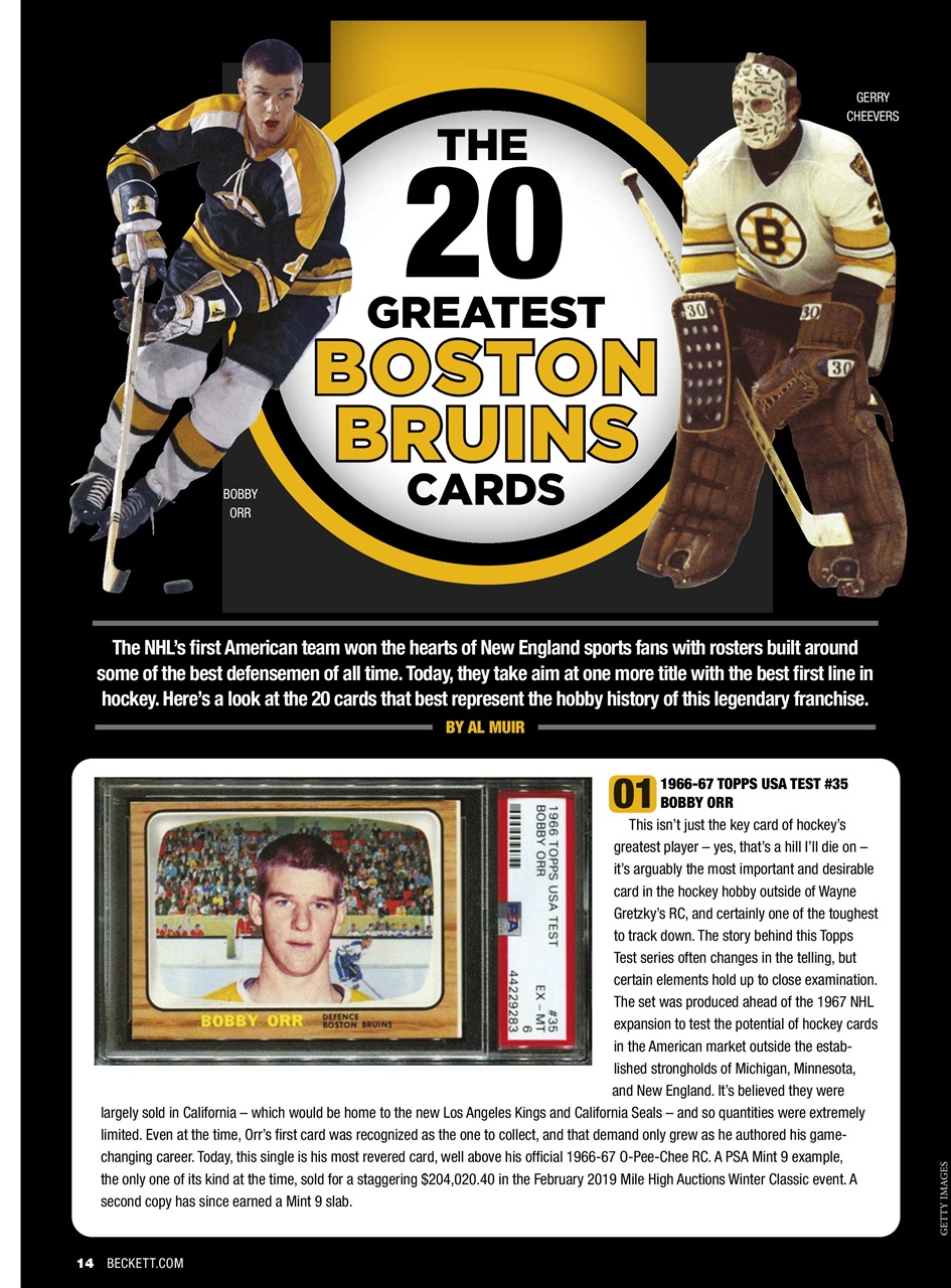 Beckett Hockey Magazine Preview Pages