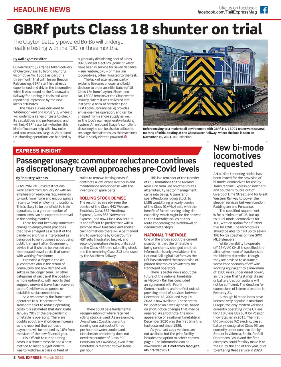 Rail Express Preview Pages