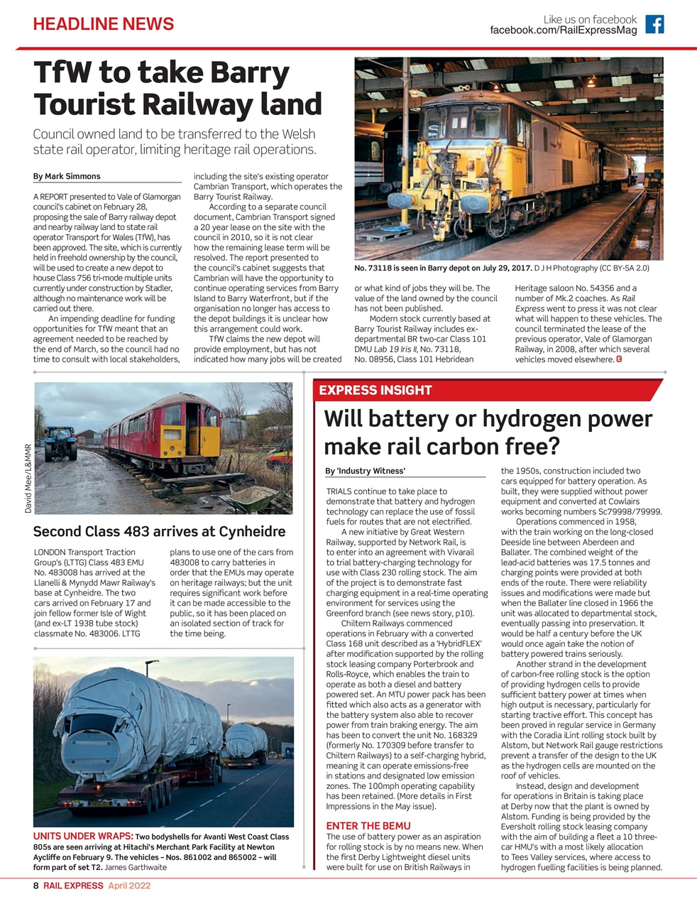 Rail Express Preview Pages