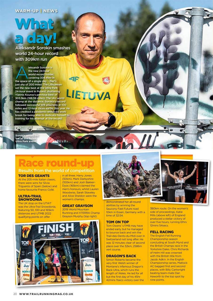 Trail Running Preview Pages