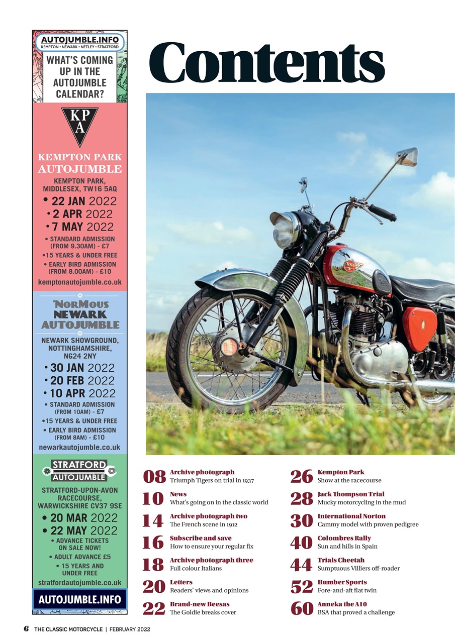 The Classic MotorCycle Preview Pages