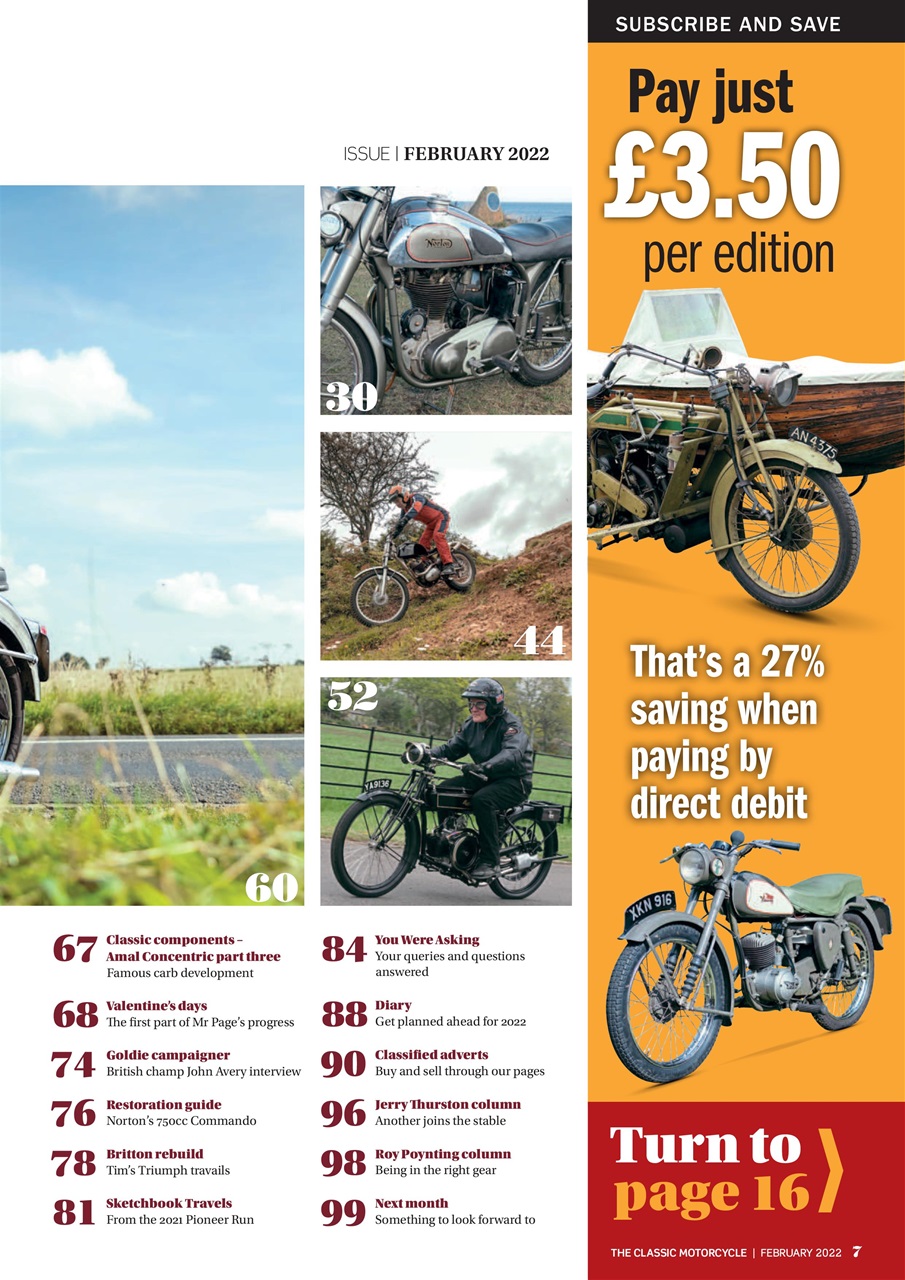 The Classic MotorCycle Preview Pages