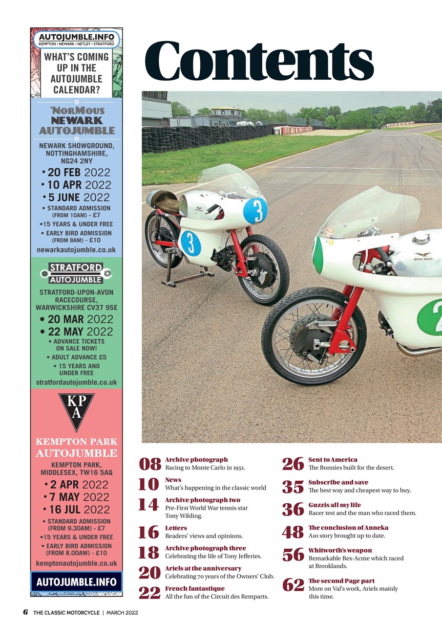 The Classic MotorCycle Preview Pages