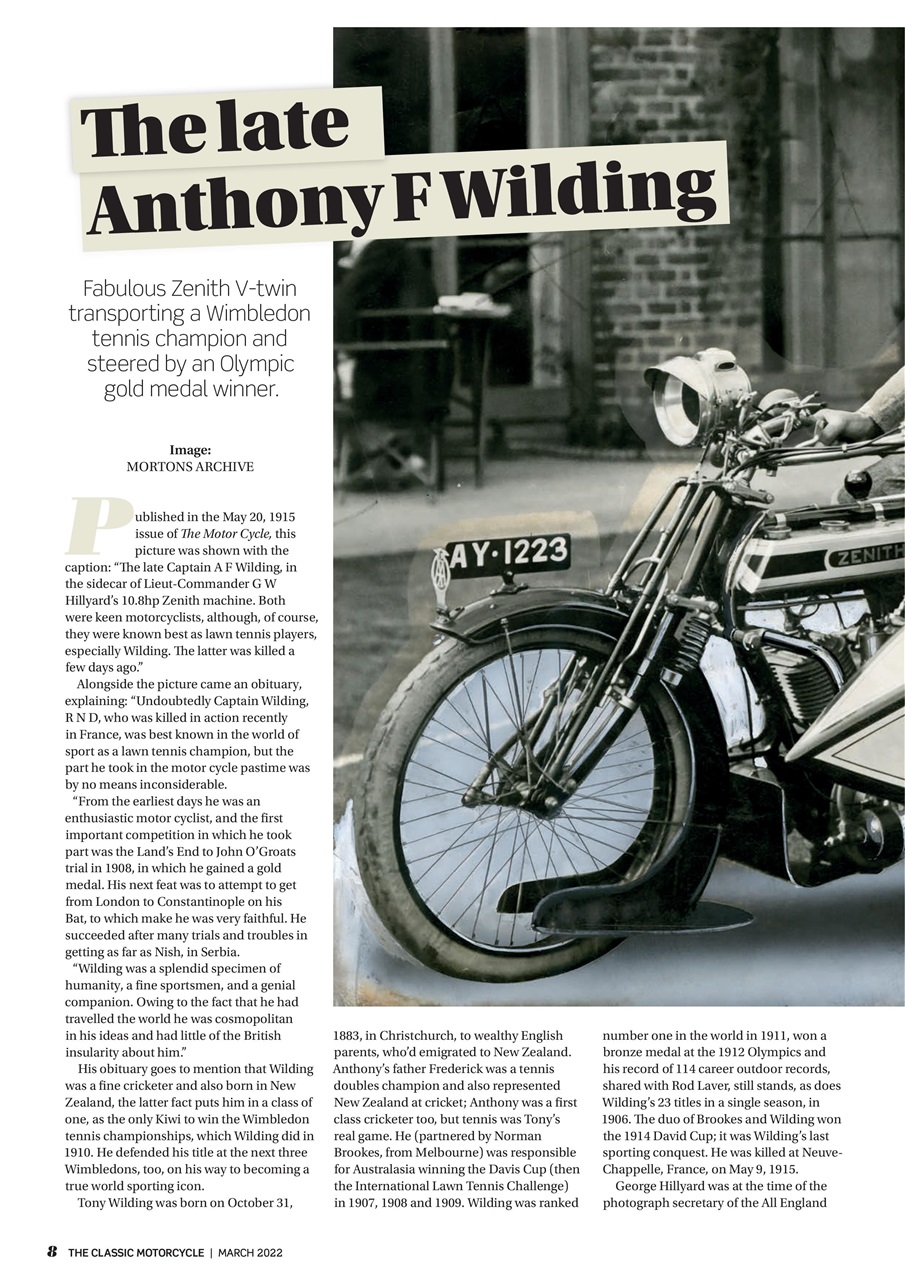 The Classic MotorCycle Preview Pages