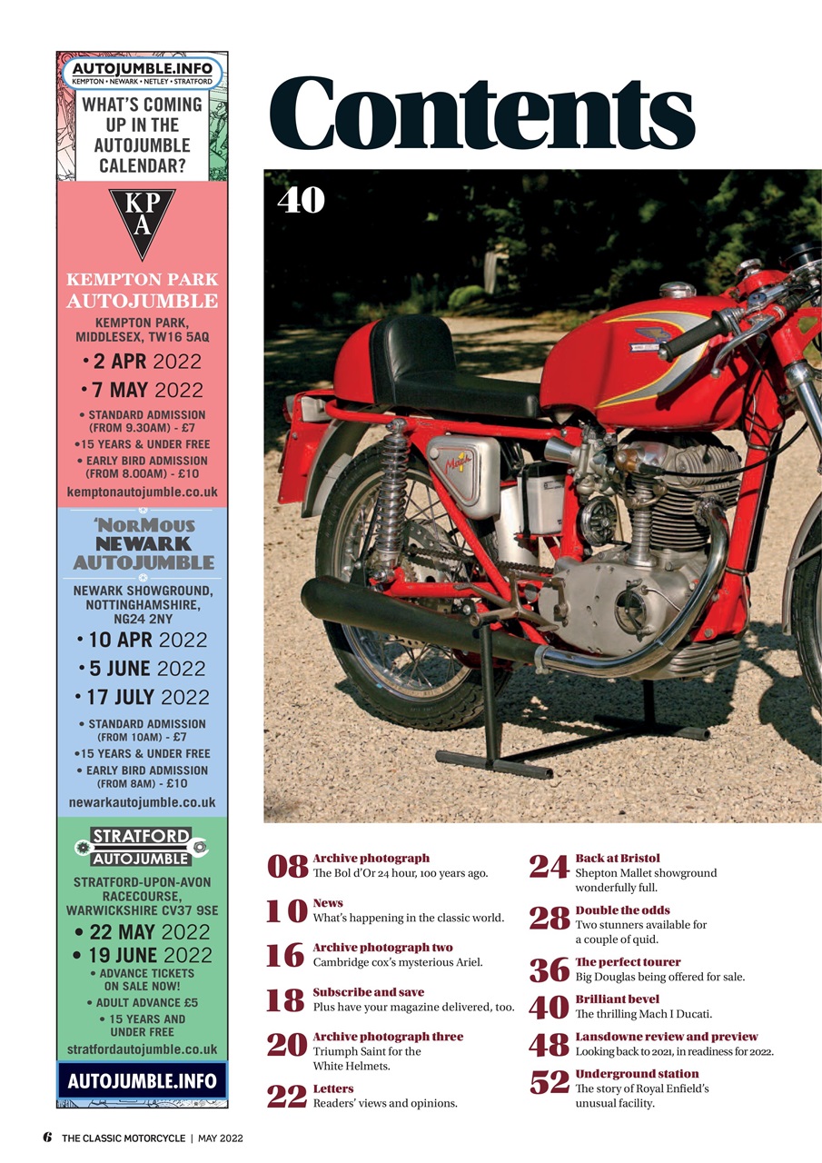 The Classic MotorCycle Preview Pages
