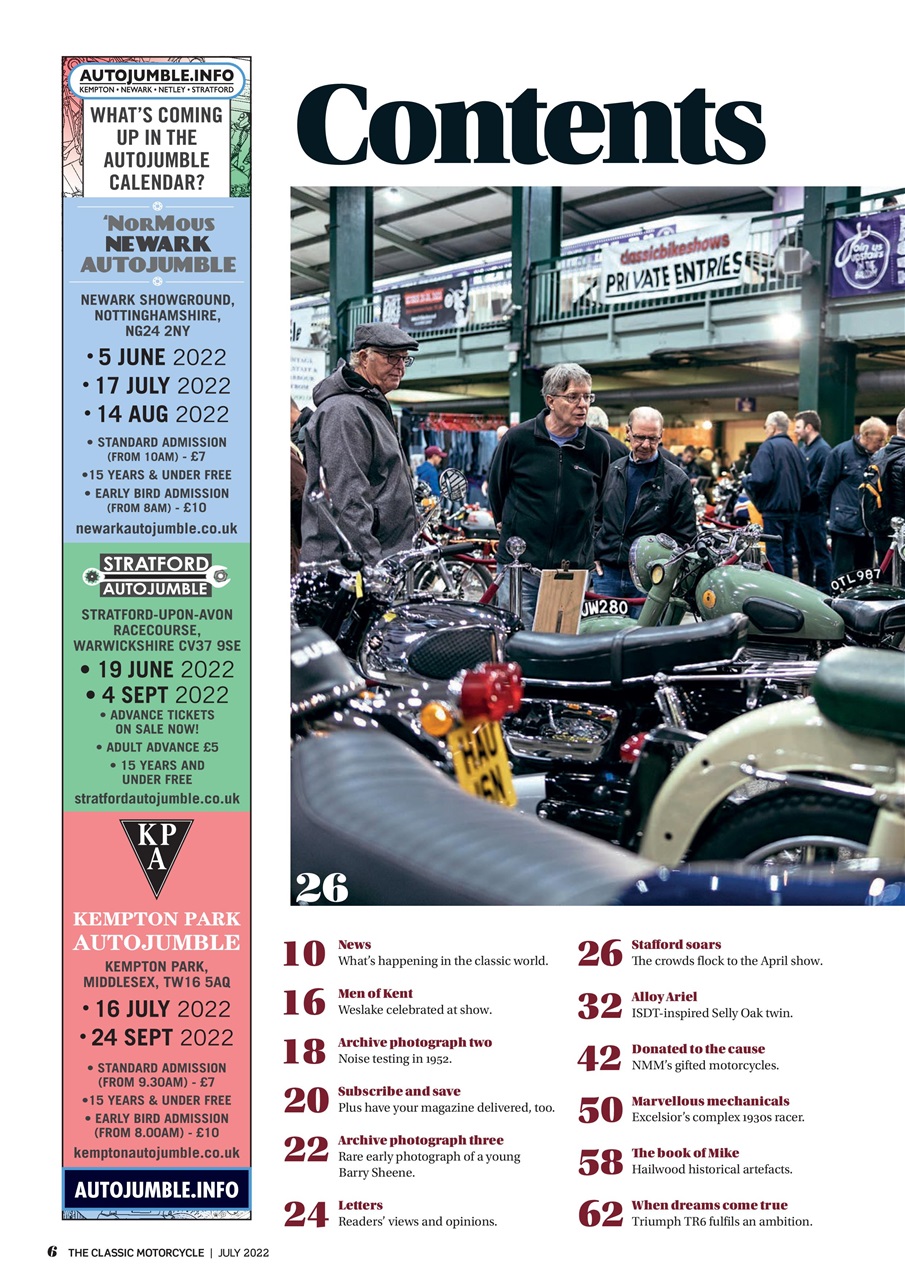 The Classic MotorCycle Preview Pages