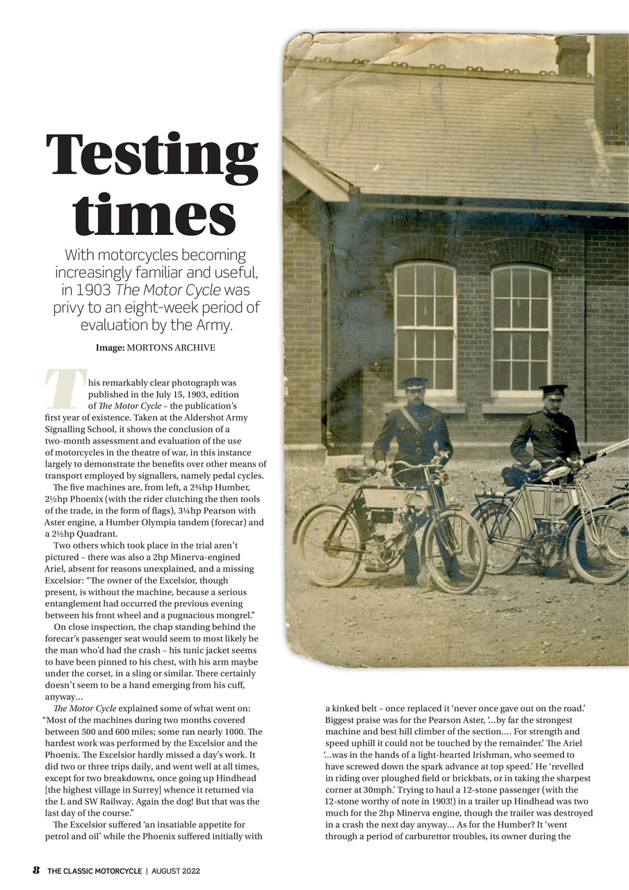 The Classic MotorCycle Preview Pages