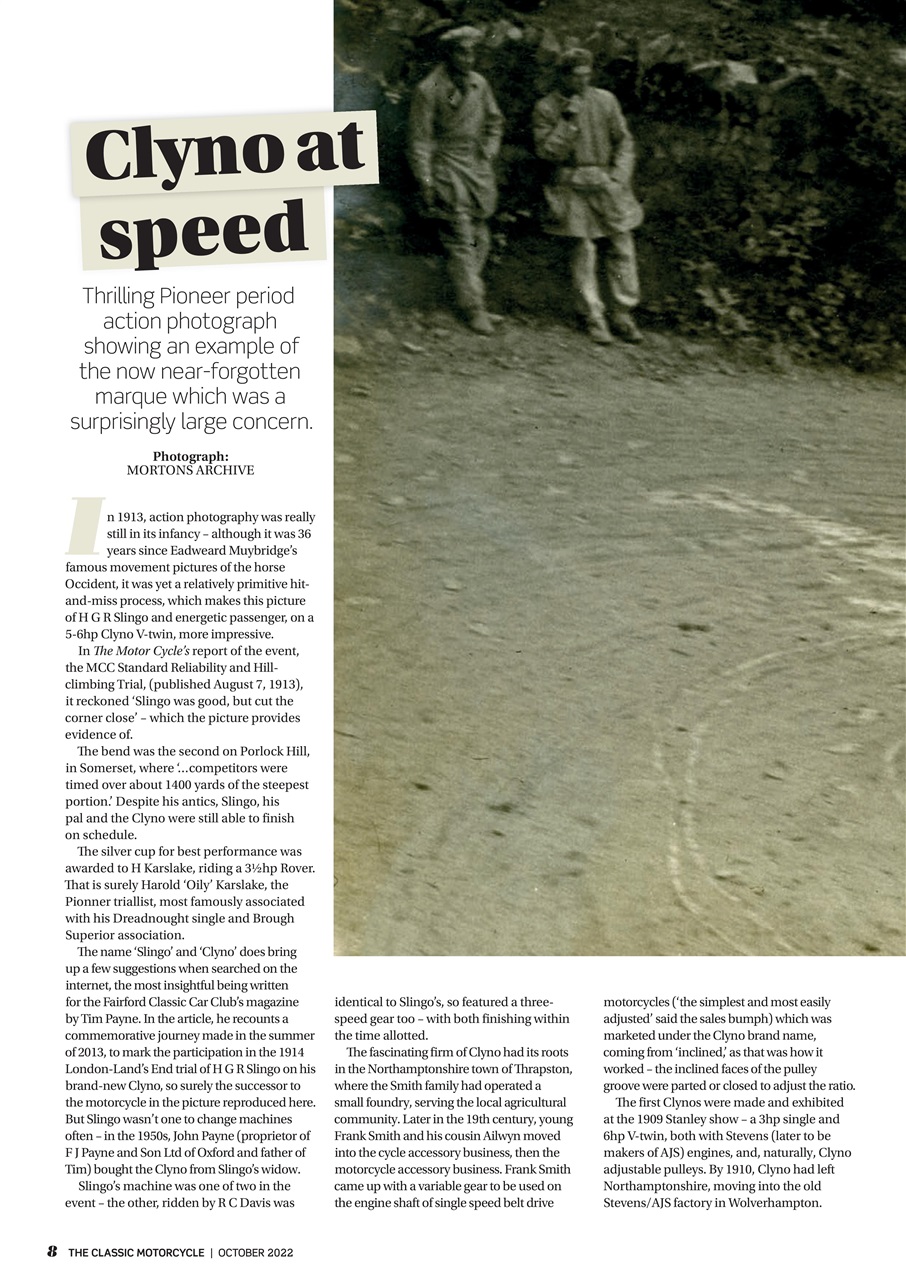 The Classic MotorCycle Preview Pages