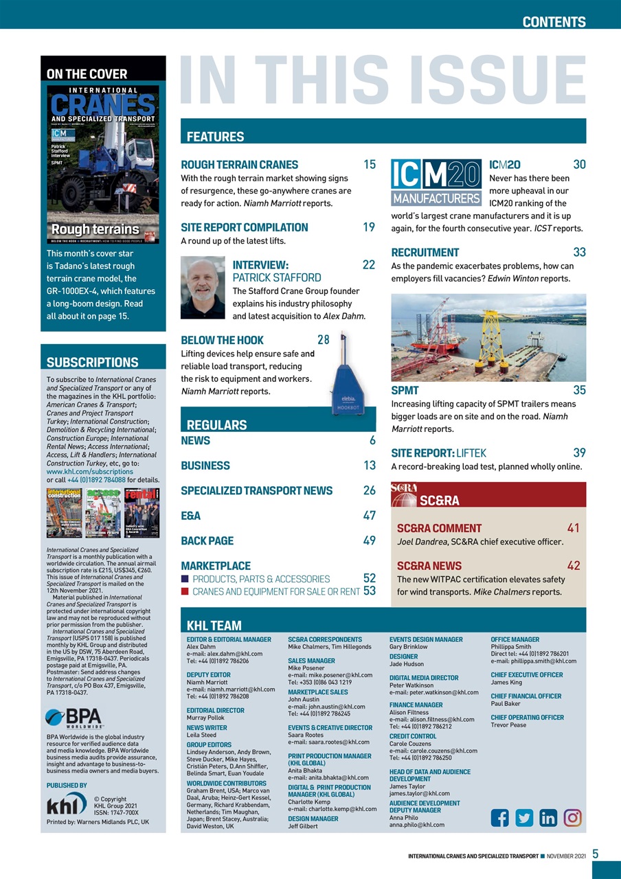 Int. Cranes and Specialized Transp Preview Pages