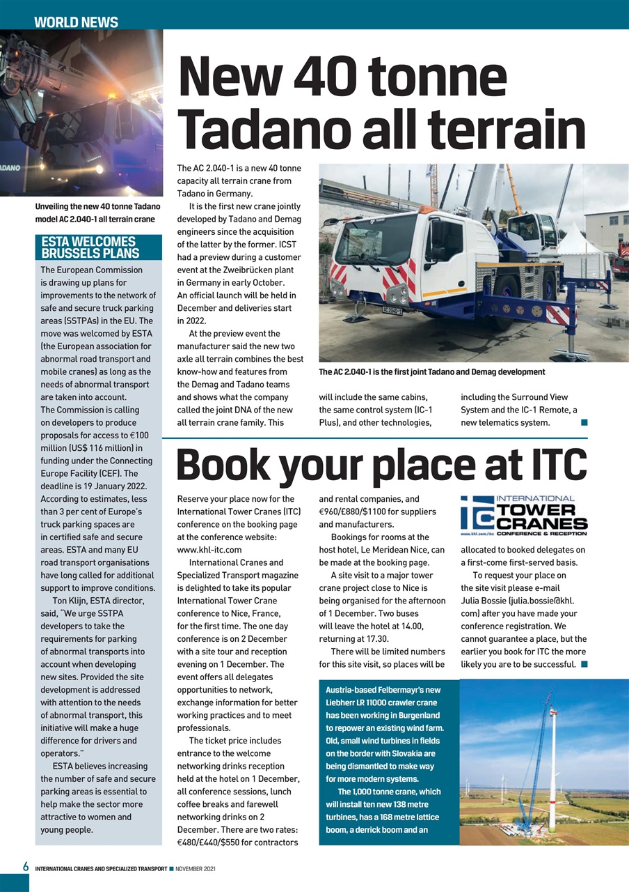 Int. Cranes and Specialized Transp Preview Pages