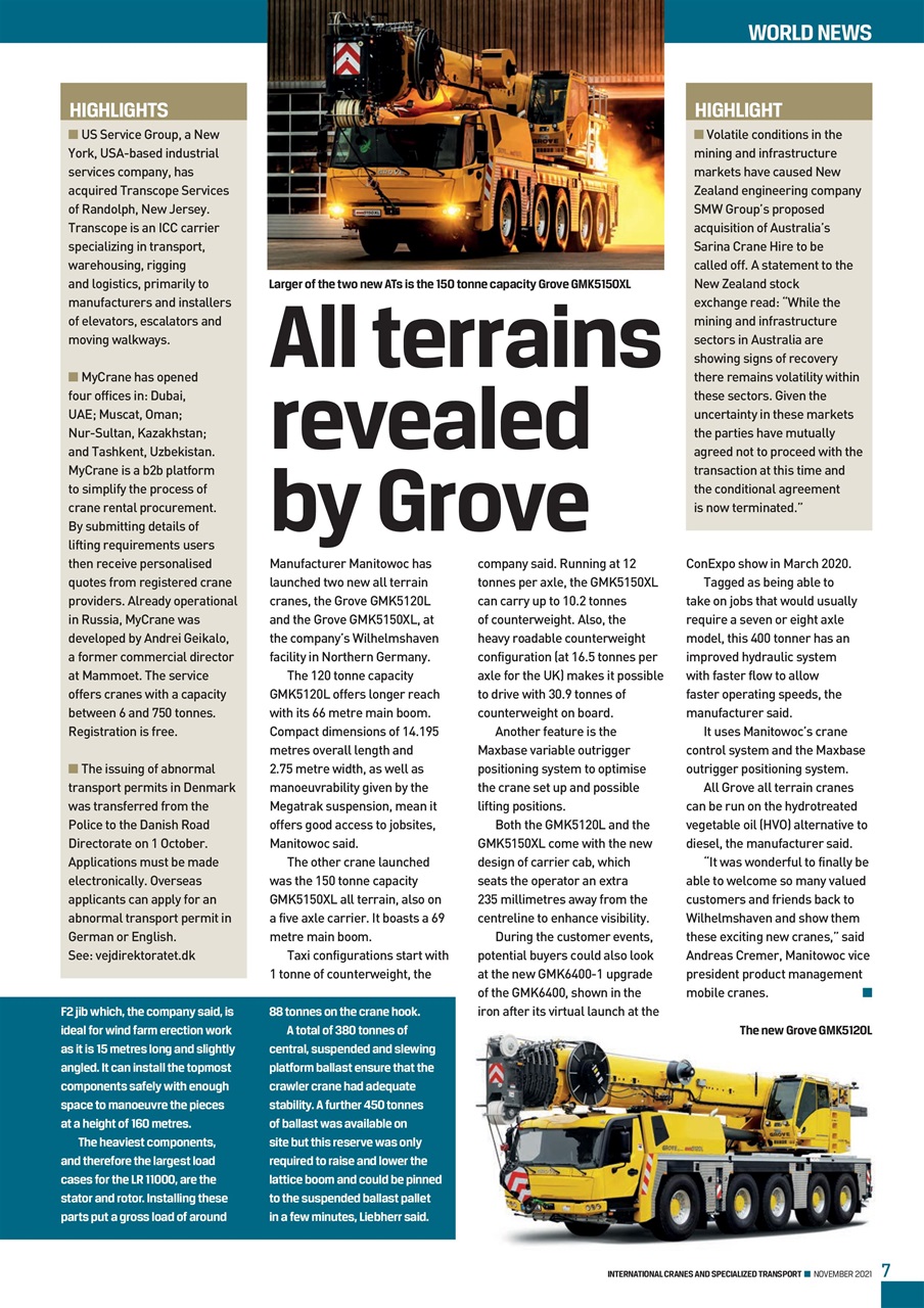 Int. Cranes and Specialized Transp Preview Pages