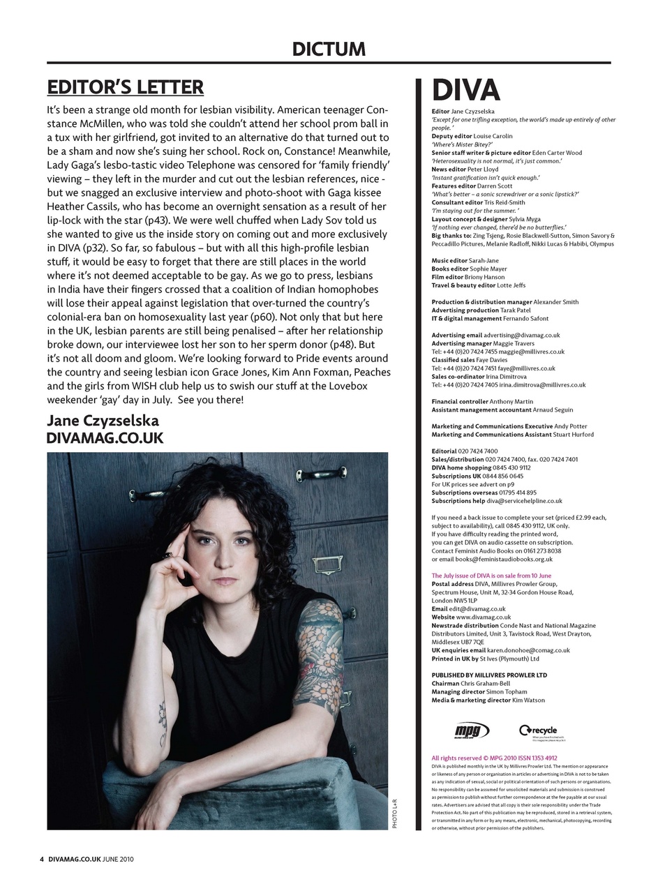 DIVA Magazine Preview Pages