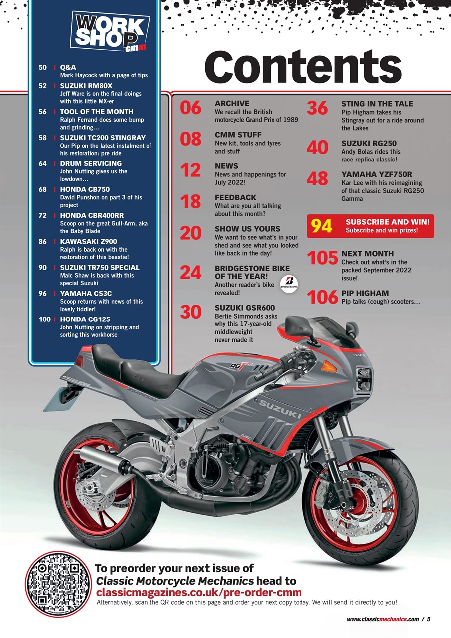 Classic Motorcycle Mechanics Preview Pages