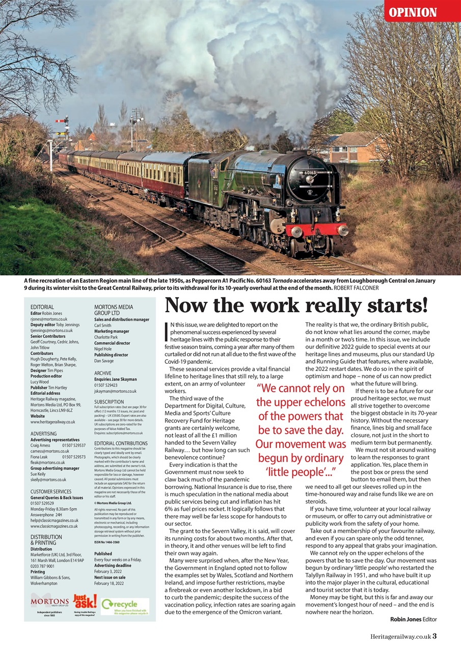 Heritage Railway Preview Pages