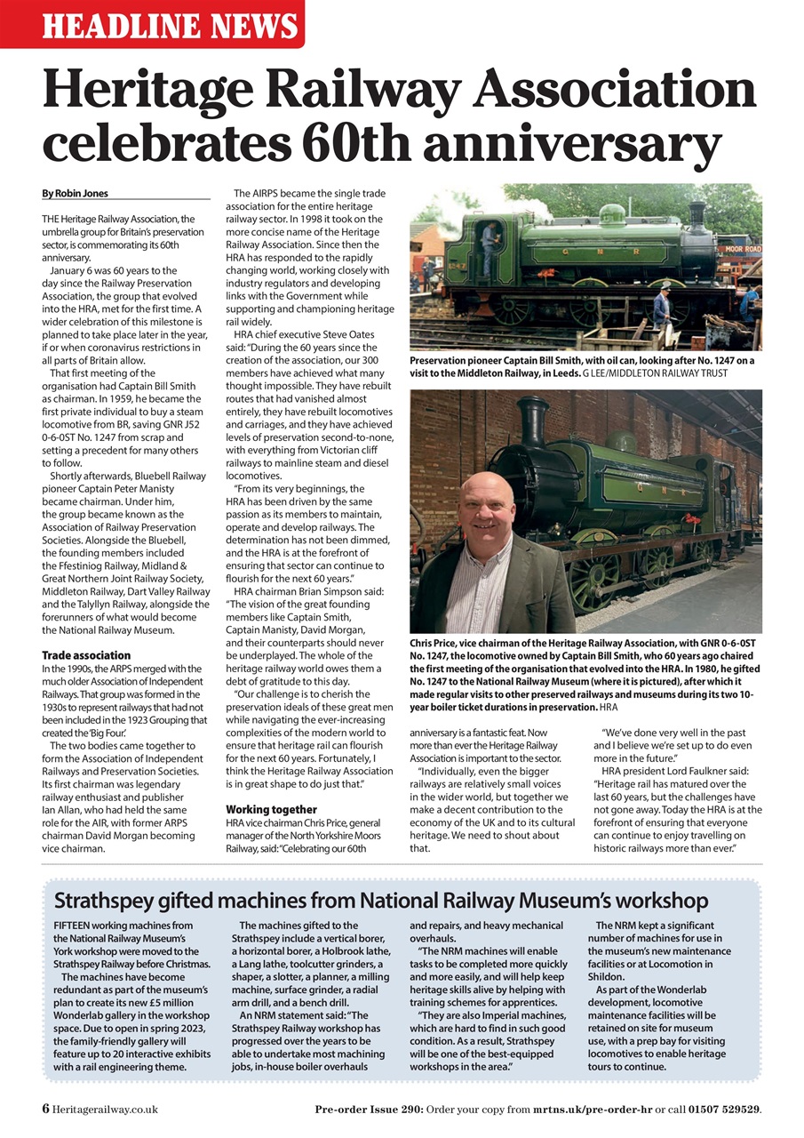 Heritage Railway Preview Pages