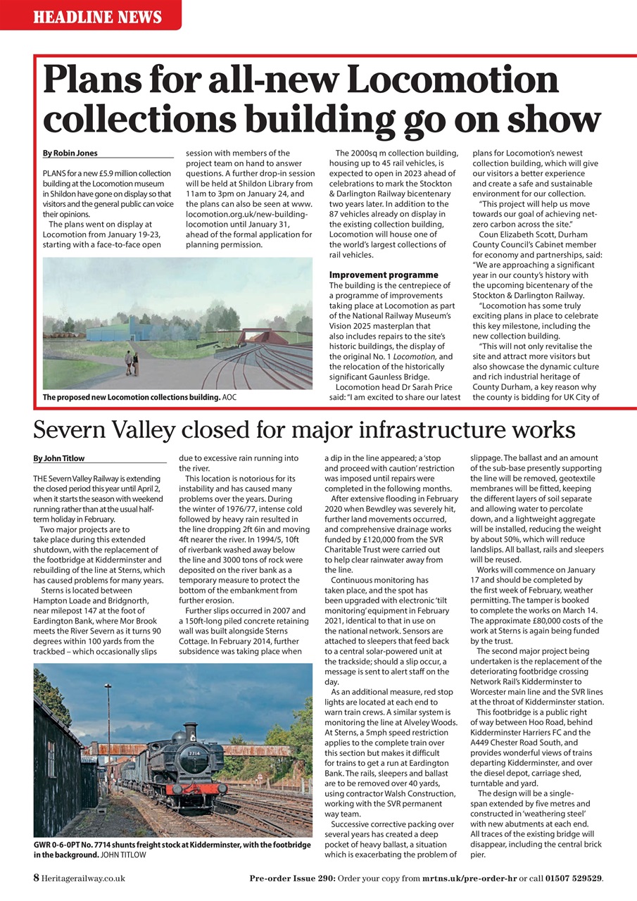 Heritage Railway Preview Pages