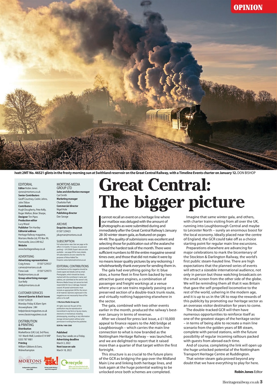 Heritage Railway Preview Pages