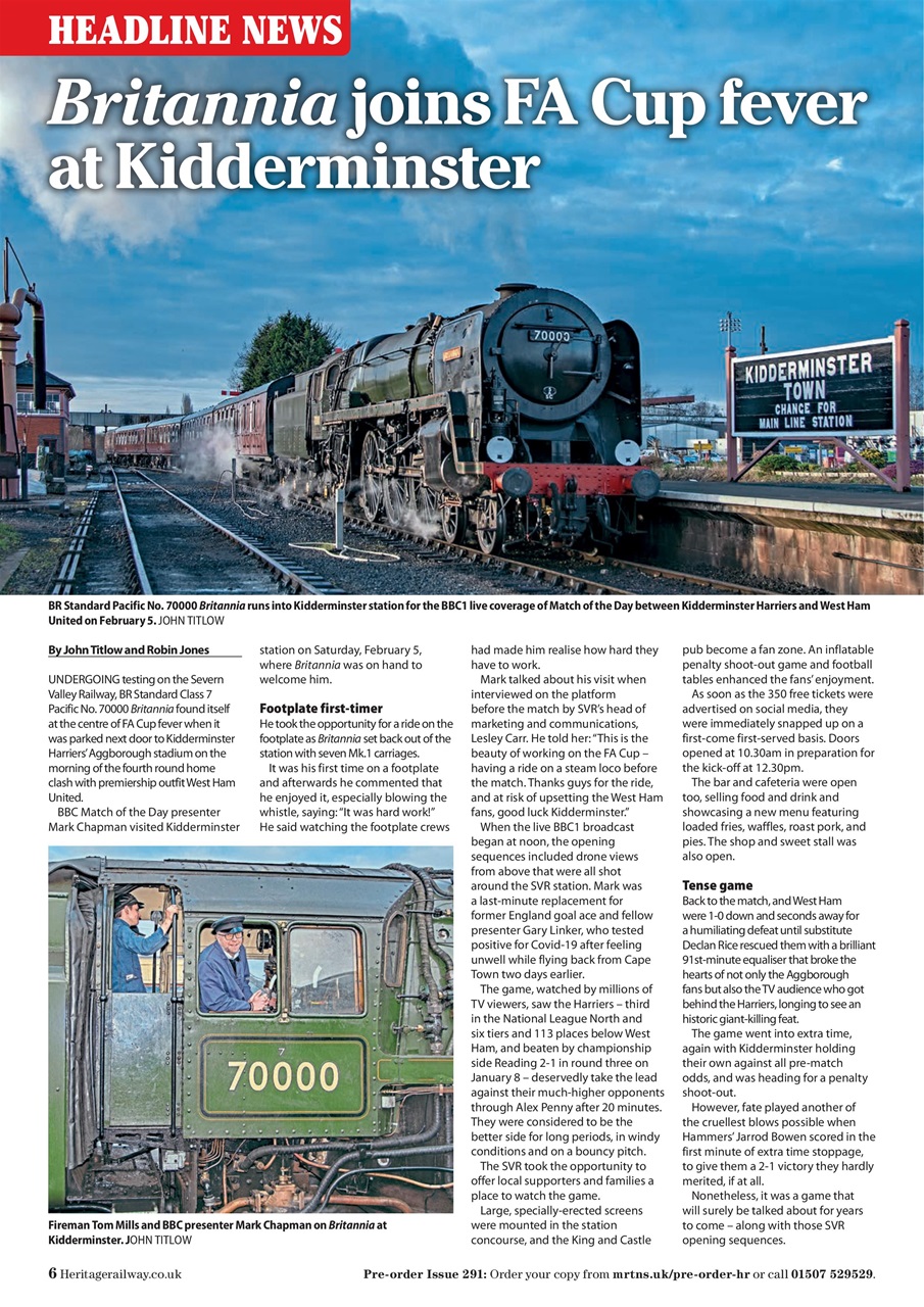 Heritage Railway Preview Pages