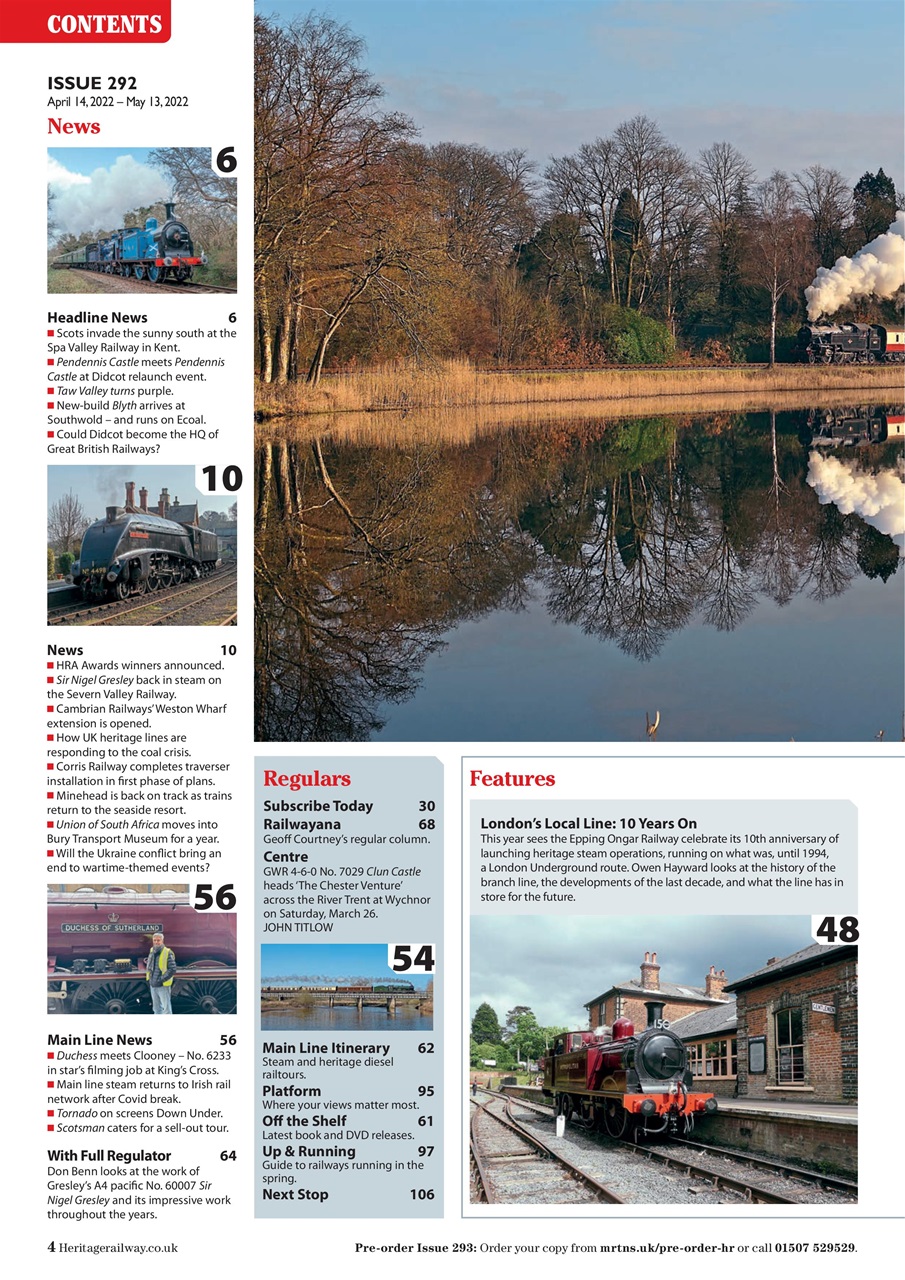 Heritage Railway Preview Pages