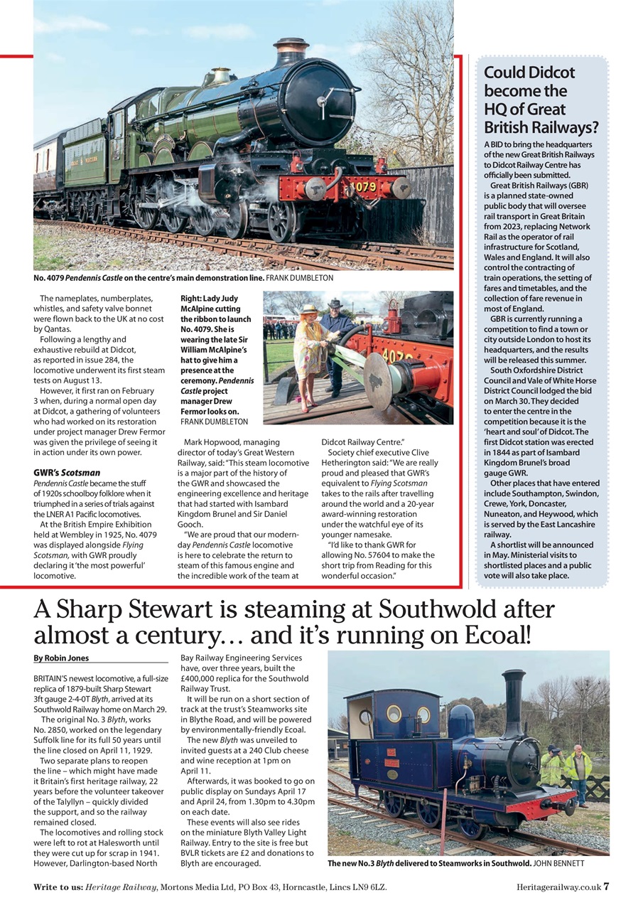 Heritage Railway Preview Pages