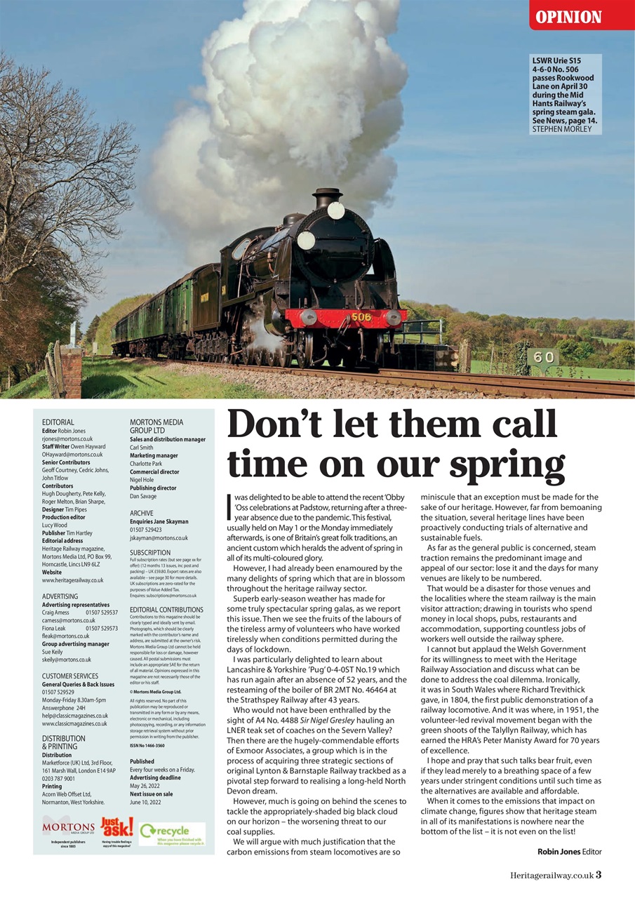 Heritage Railway Preview Pages