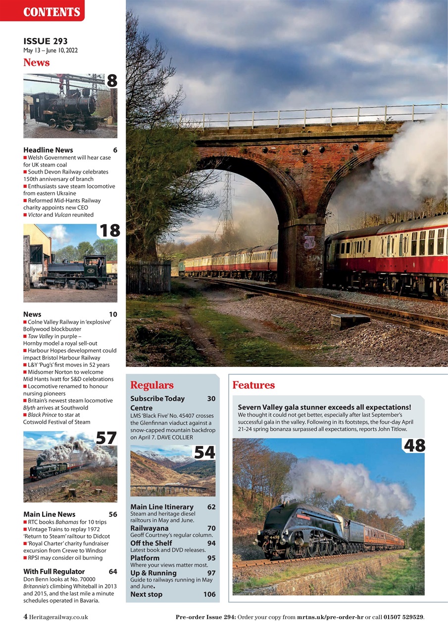 Heritage Railway Preview Pages