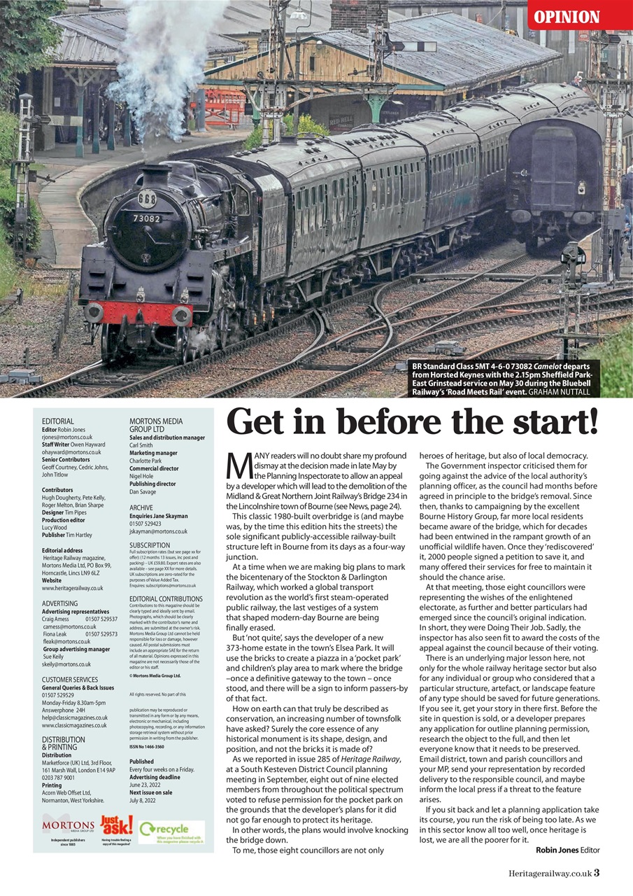 Heritage Railway Preview Pages