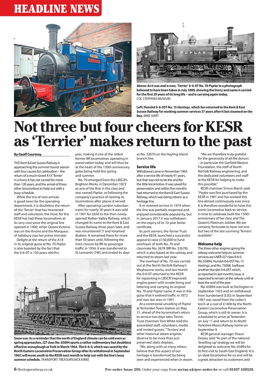 Heritage Railway Preview Pages