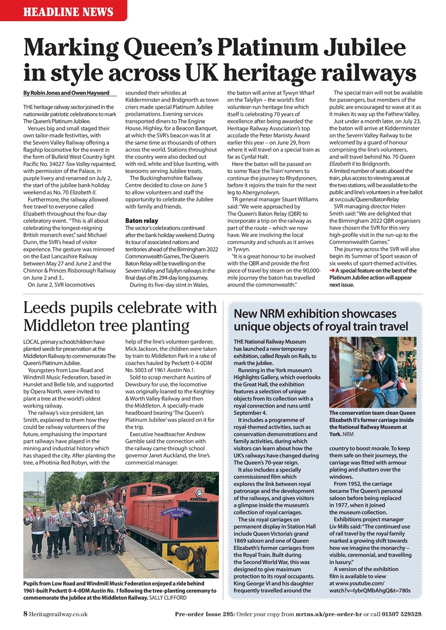 Heritage Railway Preview Pages