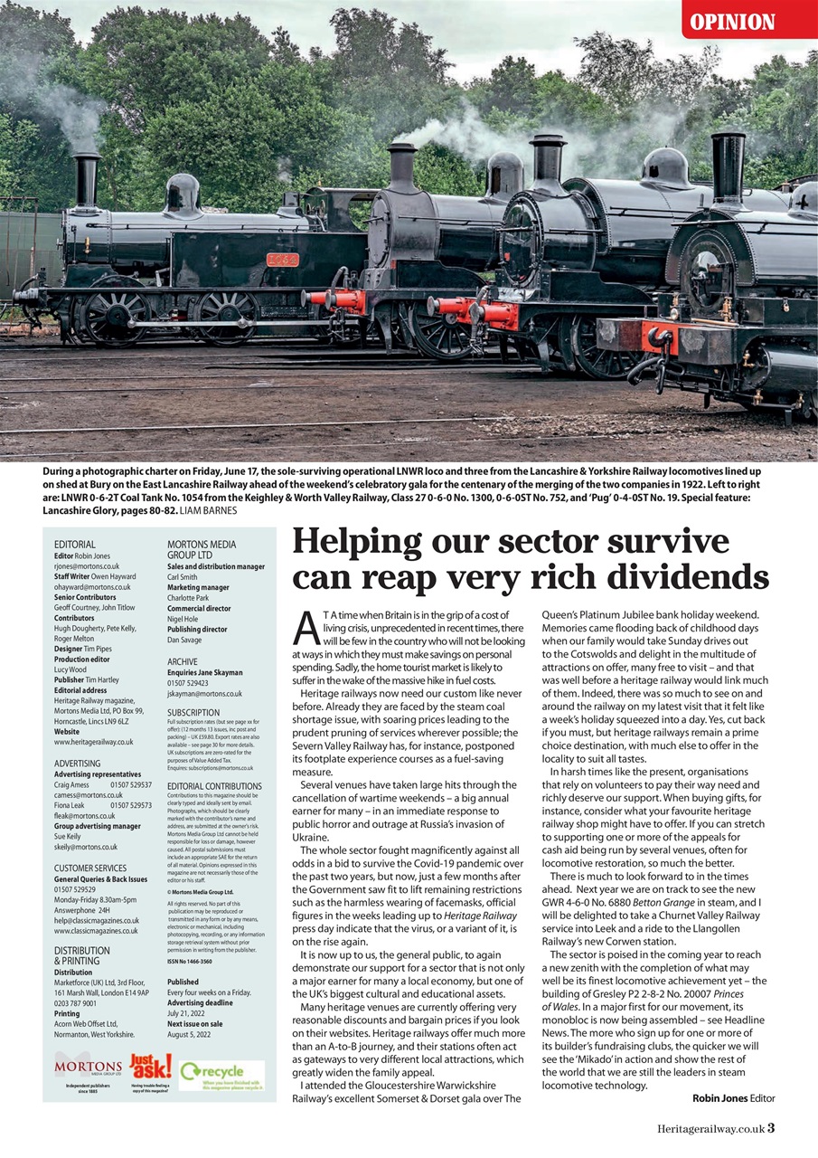 Heritage Railway Preview Pages
