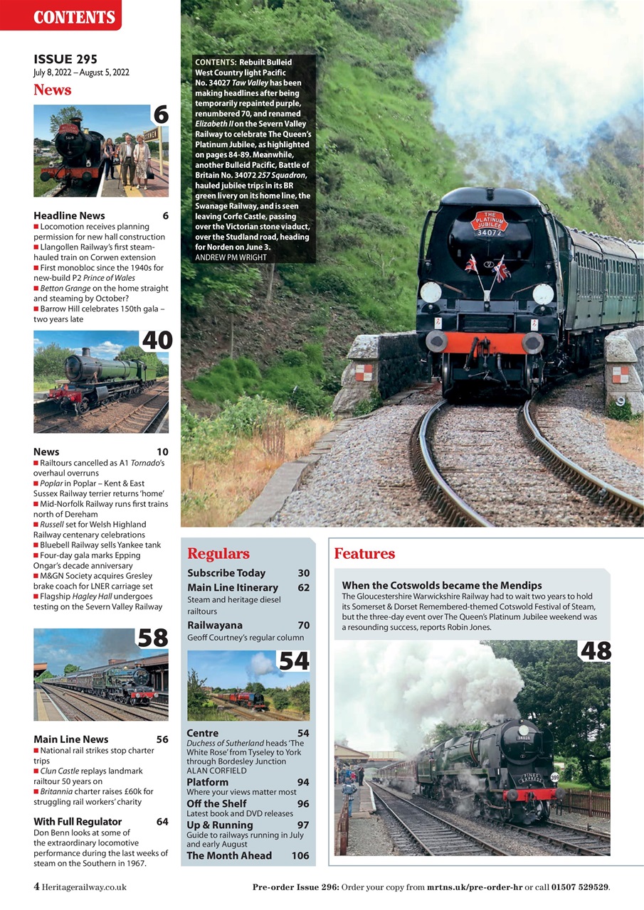 Heritage Railway Preview Pages