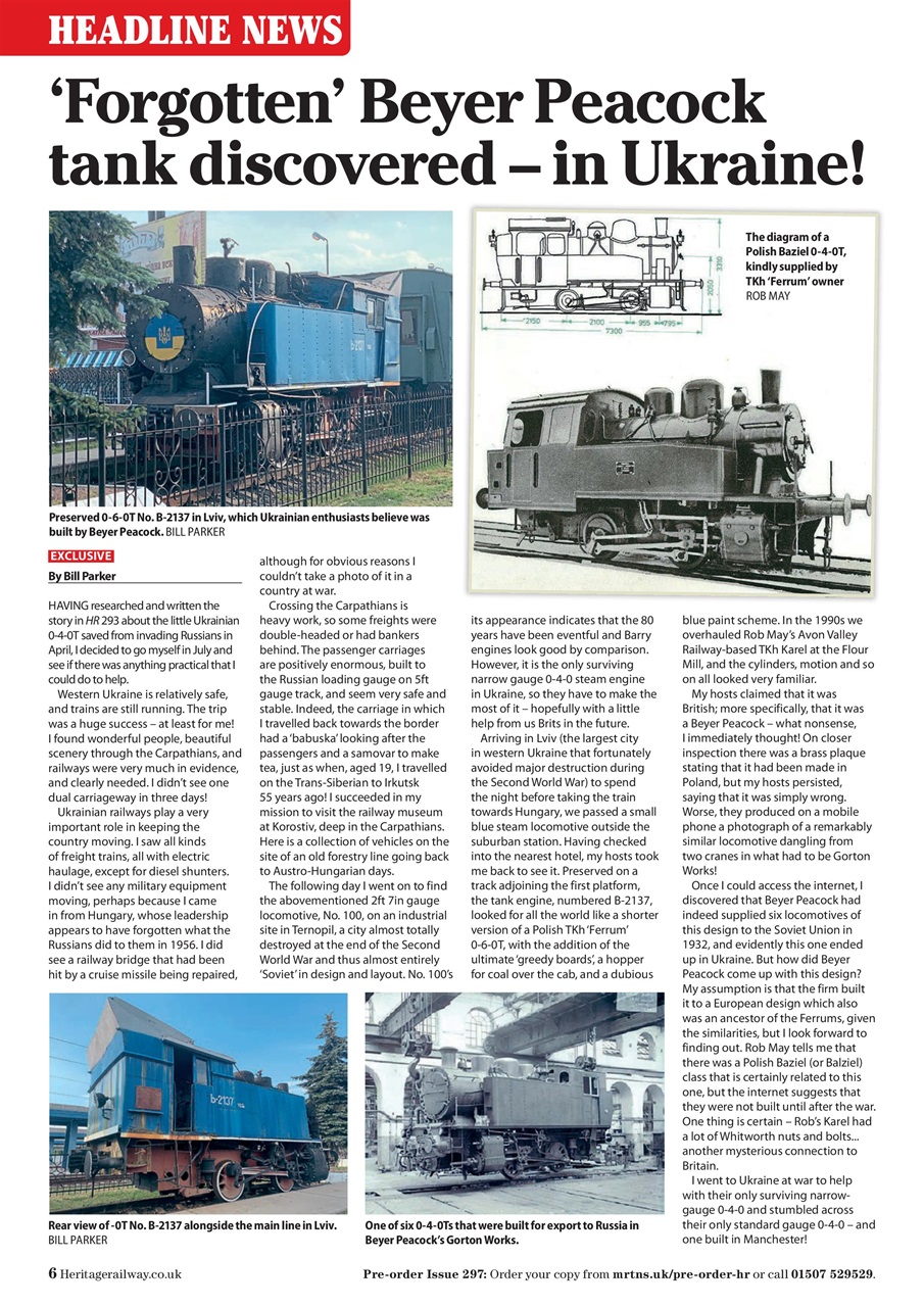 Heritage Railway Preview Pages