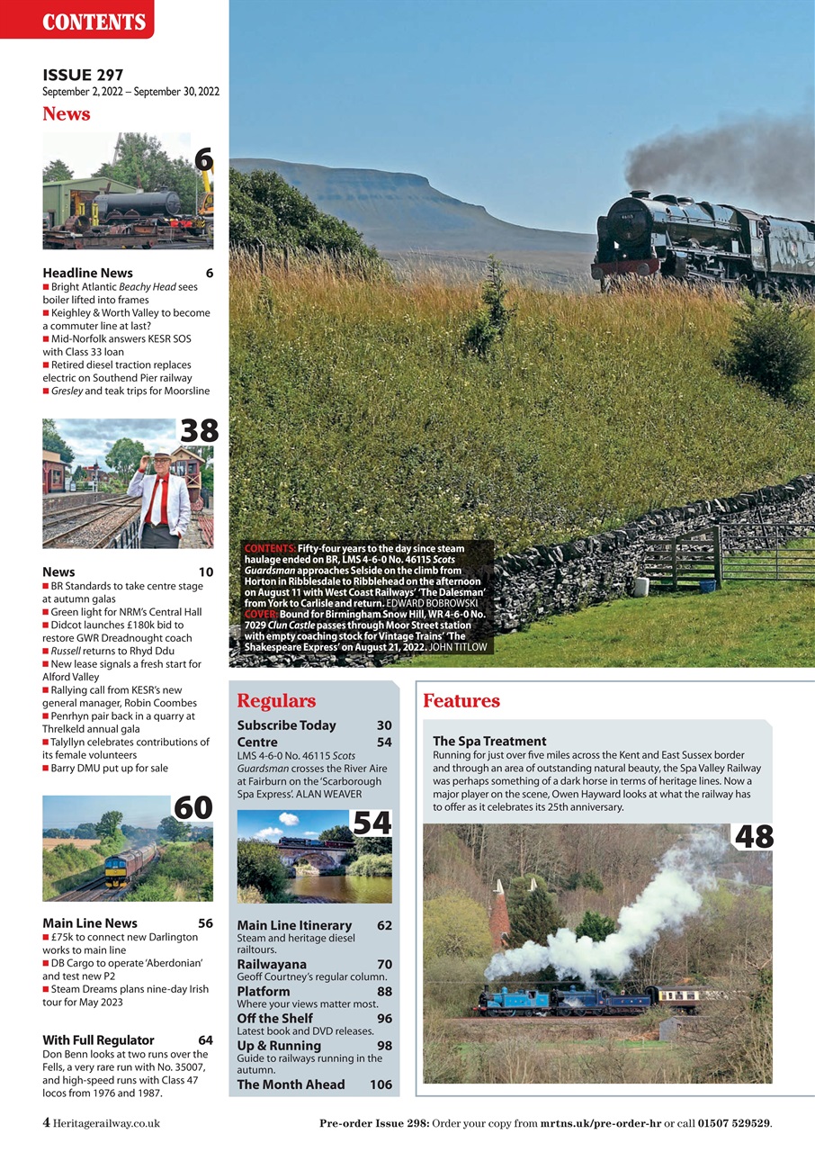 Heritage Railway Preview Pages