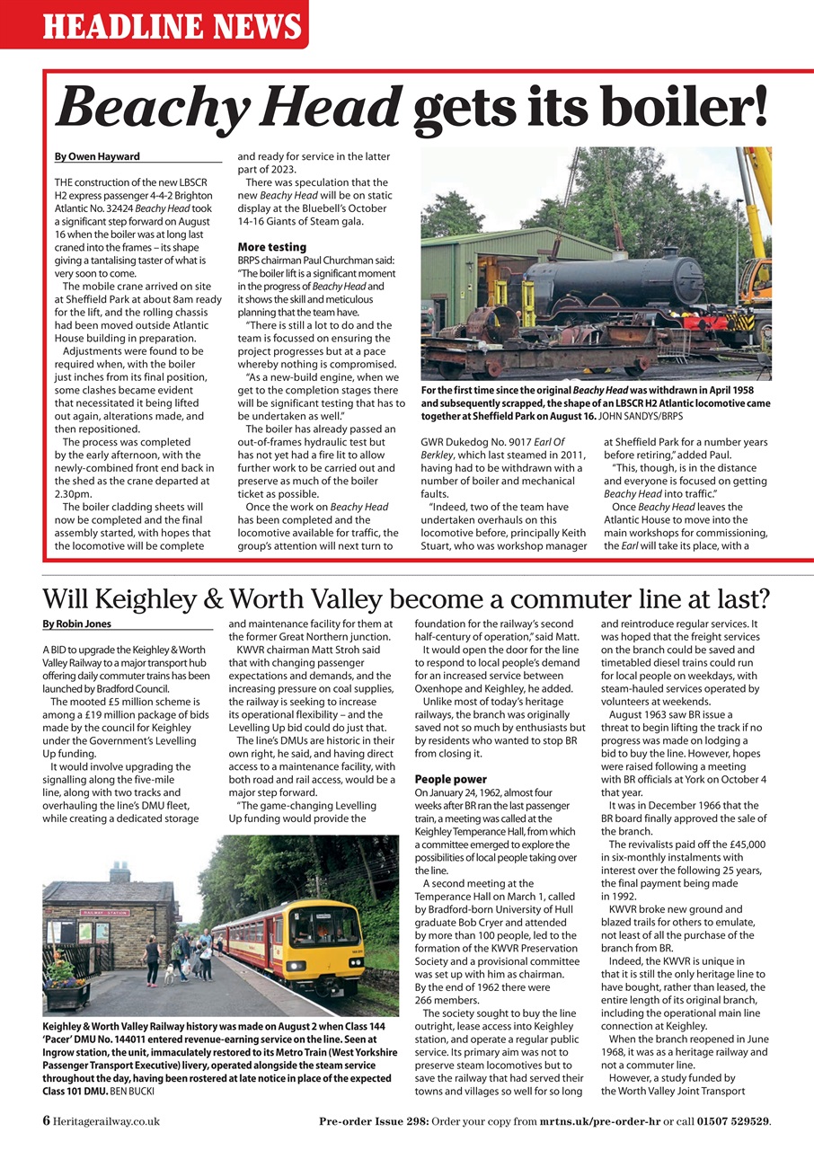 Heritage Railway Preview Pages