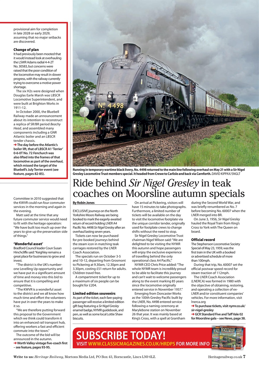 Heritage Railway Preview Pages