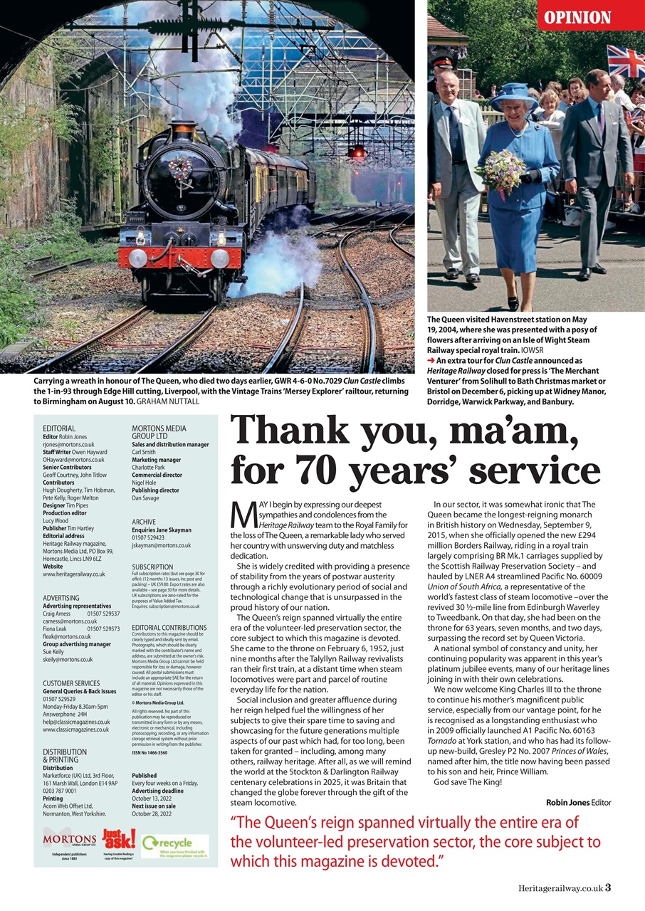 Heritage Railway Preview Pages