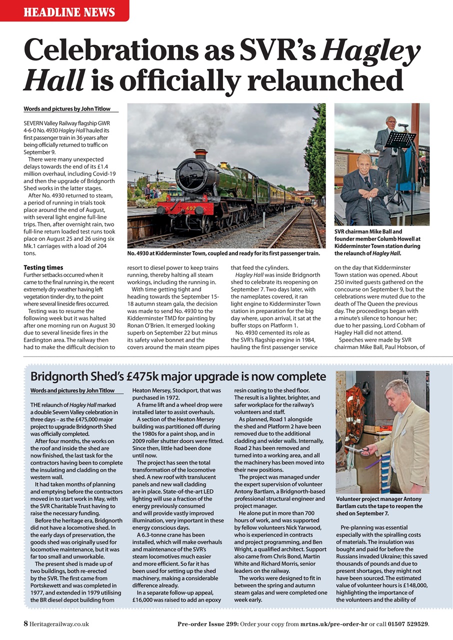 Heritage Railway Preview Pages