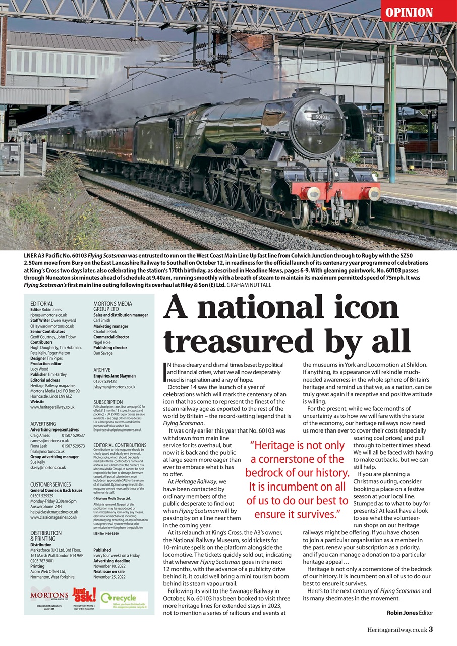 Heritage Railway Preview Pages