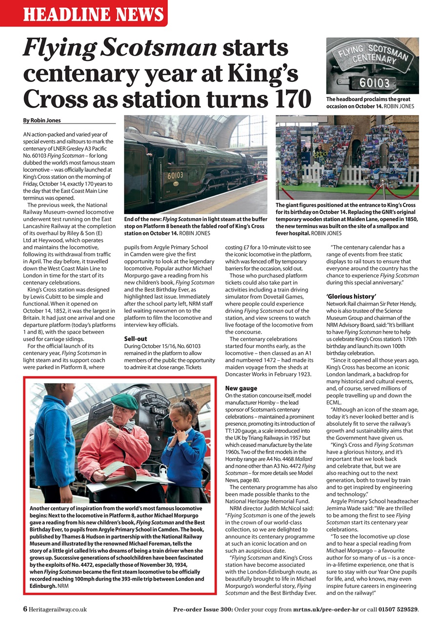 Heritage Railway Preview Pages