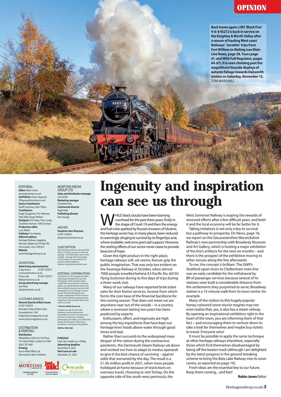 Heritage Railway Preview Pages