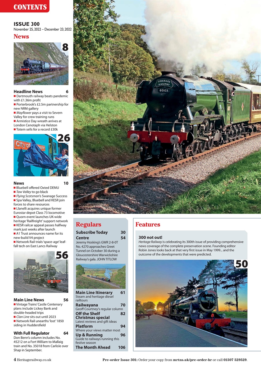 Heritage Railway Preview Pages