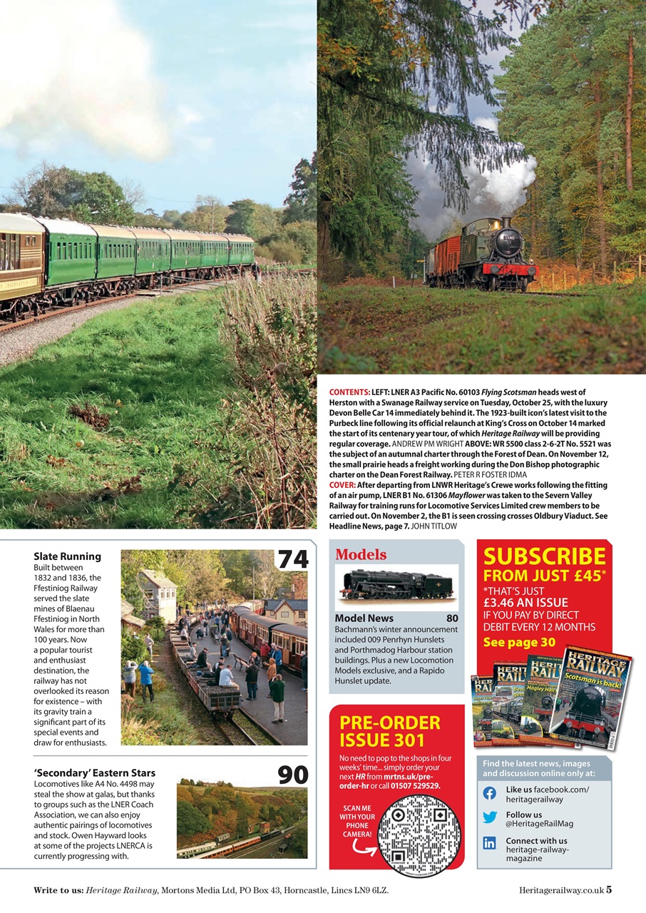 Heritage Railway Preview Pages