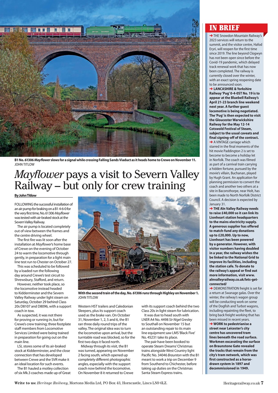 Heritage Railway Preview Pages