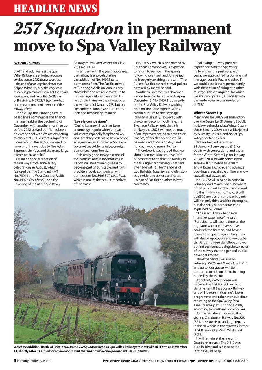 Heritage Railway Preview Pages